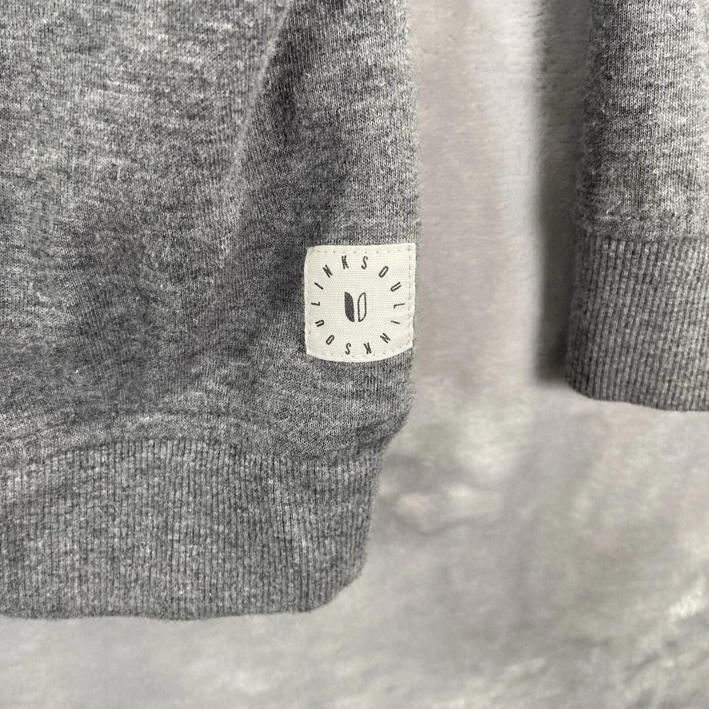 Linksoul Sweater Mens XL 1/4 Zip Mock Neck Pullover Lightweight Gray Golf Casual